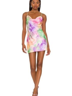 superdown Pale Pink Satin Slip Dress